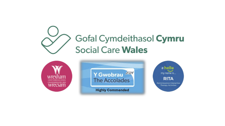 Wrexham & RITA achieve Highly Commended at Social Care Wales Accolades